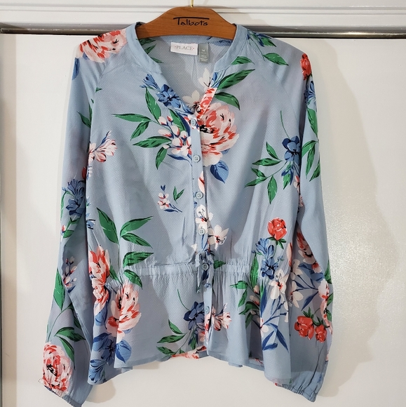 The Children's Place Other - Girls childrens place long sleeve blouse - size xl/14